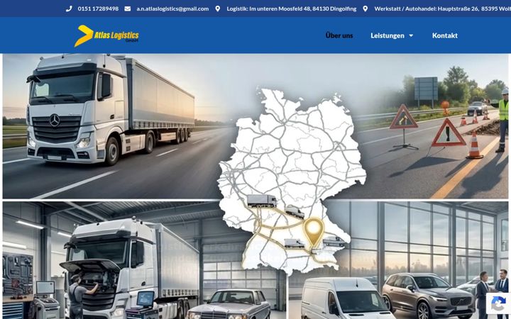 Screenshot of atlaslogisticsgmbh.de