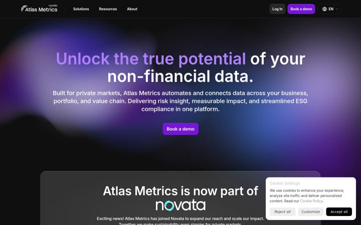 Screenshot of atlasmetrics.io