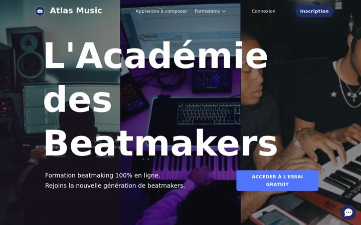 Screenshot of atlasmusic.fr