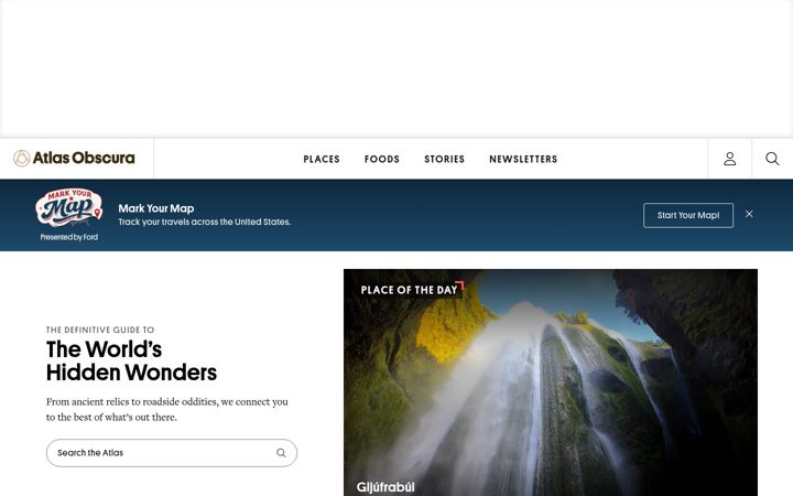 Skærmbillede af atlasobscura.com