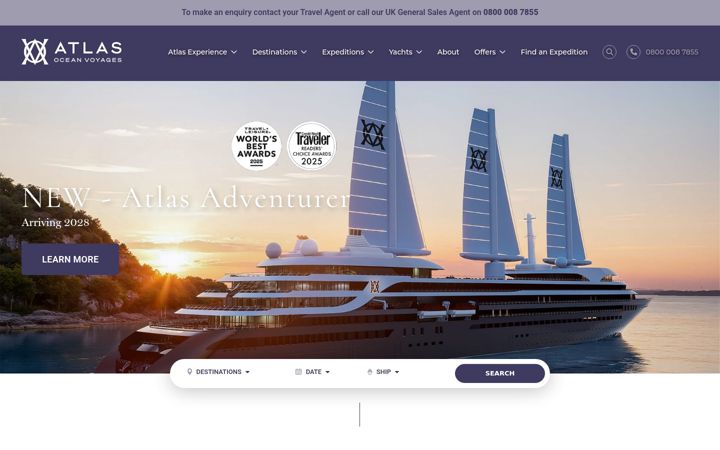 Screenshot of atlasoceanvoyagesuk.com