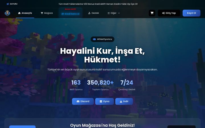 Screenshot of atlasoyuncu.com