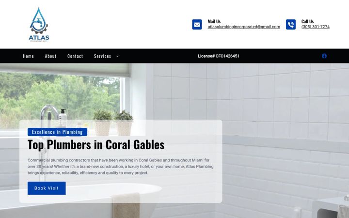 Screenshot of atlasplumbinginc.com
