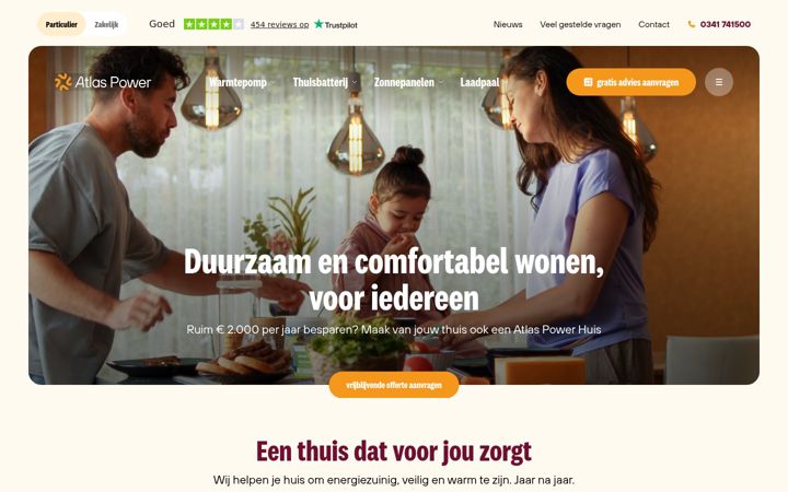 Screenshot του atlaspower.nl