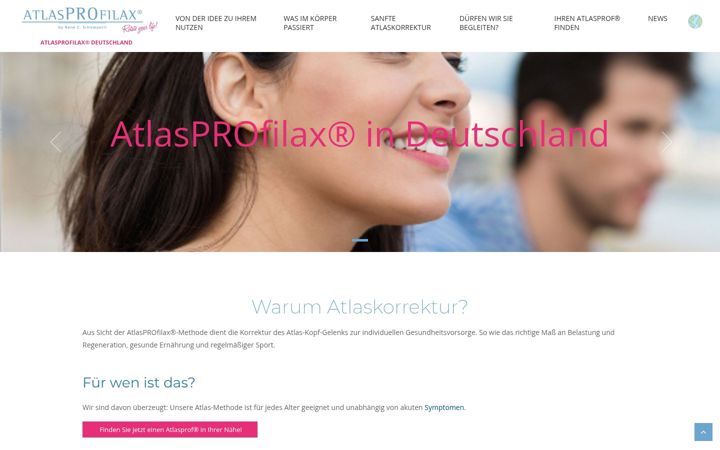 Ekraanipilt saidist atlasprofilax.de