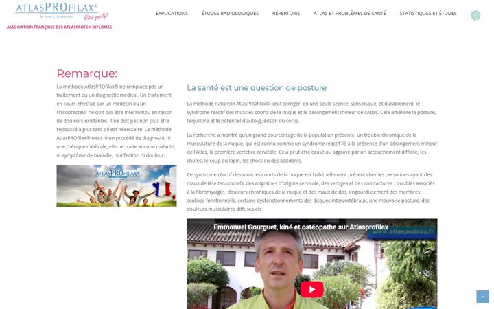 Screenshot of atlasprofilax.fr