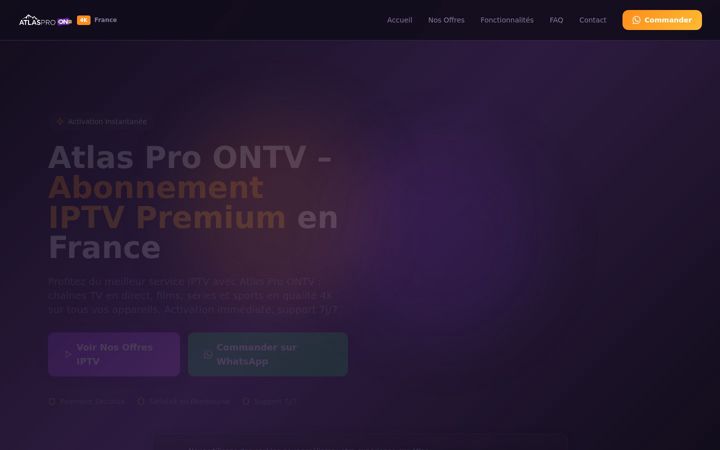 Ekrānuzņēmums no atlasproontv4k.com