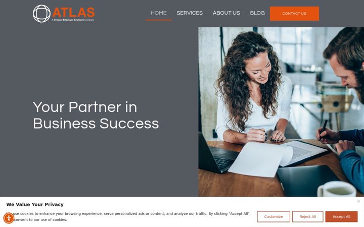 Screenshot of atlasproserv.com