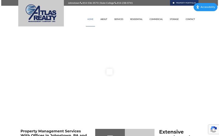 Screenshot of atlasrealtymanagement.com