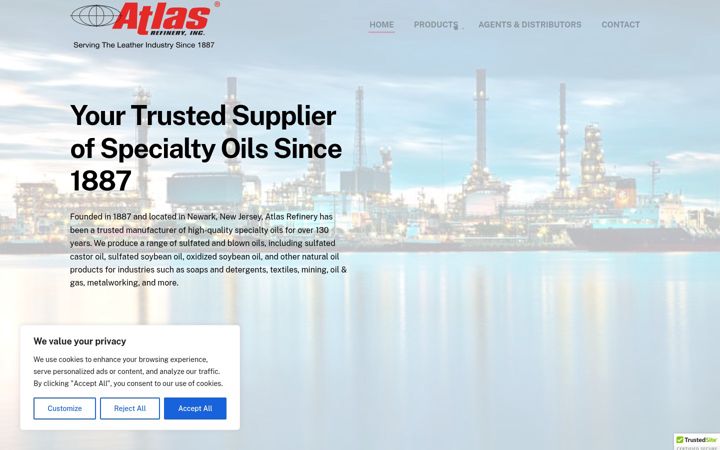Screenshot di atlasrefinery.com