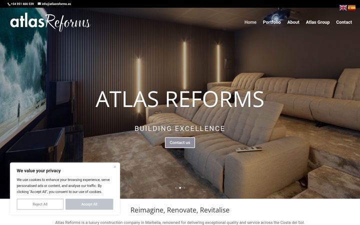 Screenshot of atlasreforms.es