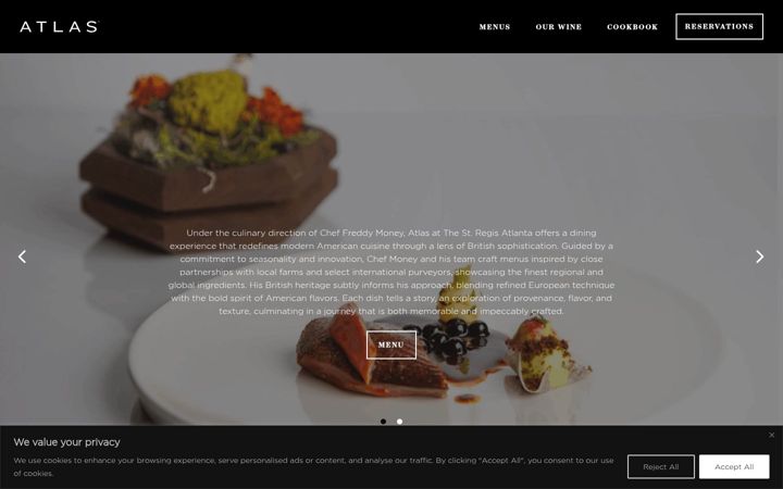 Képernyőkép: atlasrestaurant.com