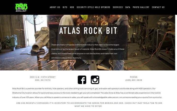 Screenshot of atlasrockbit.com