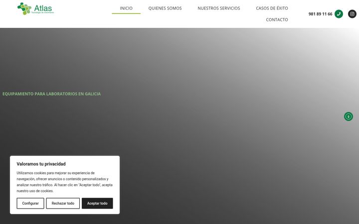 Screenshot of atlasromero.es