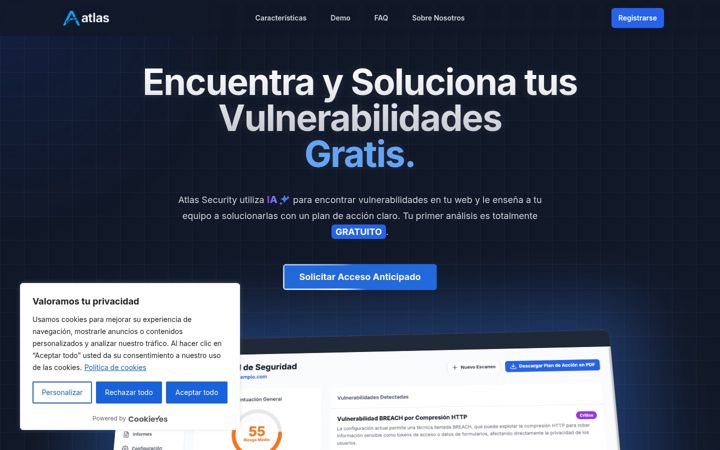 Screenshot of atlassecurity.io