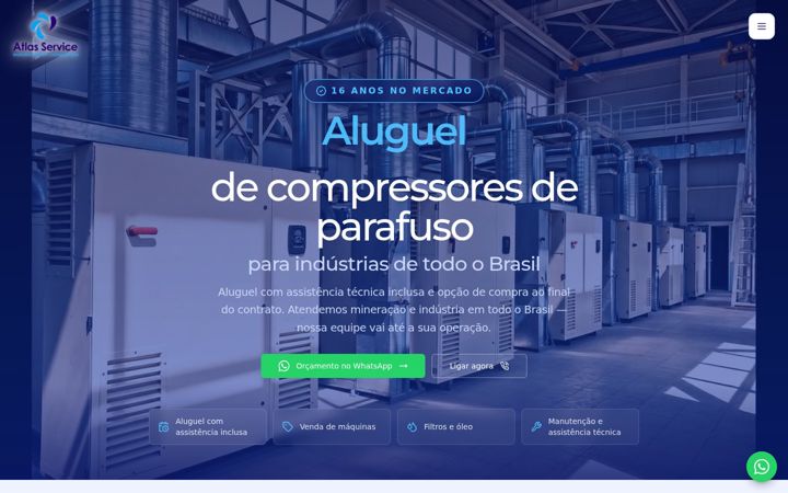 Screenshot of atlasservicemg.com.br