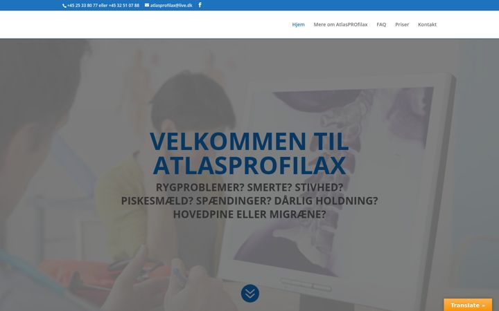 Ekrano kopija atlasspecialists.com