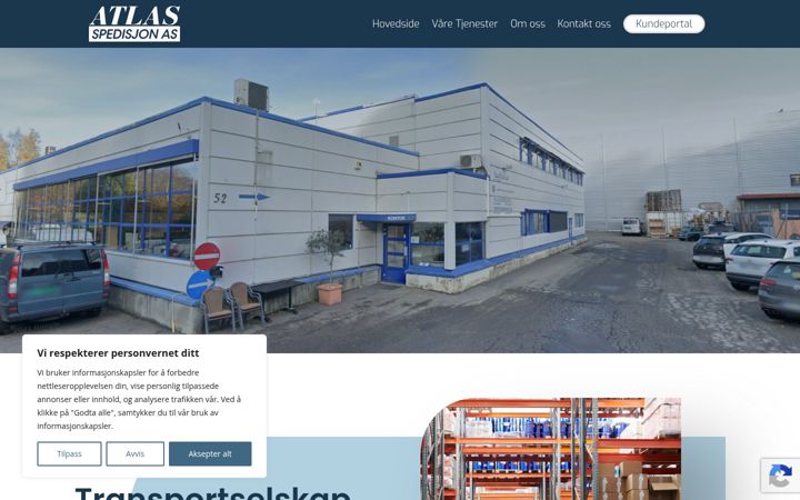 Screenshot of atlassped.no