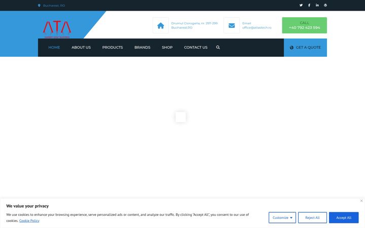 Screenshot of atlastech.ro