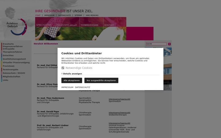 Screenshot of atlastherapie.de