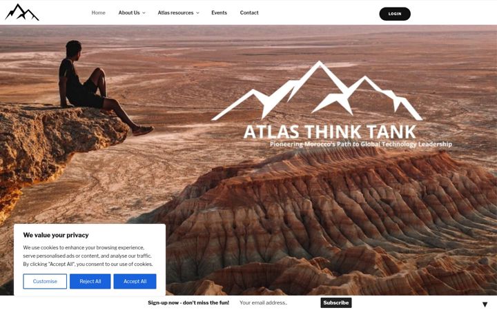 Screenshot of atlasthinktank.org