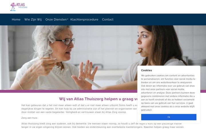 Screenshot of atlasthuiszorg.nl