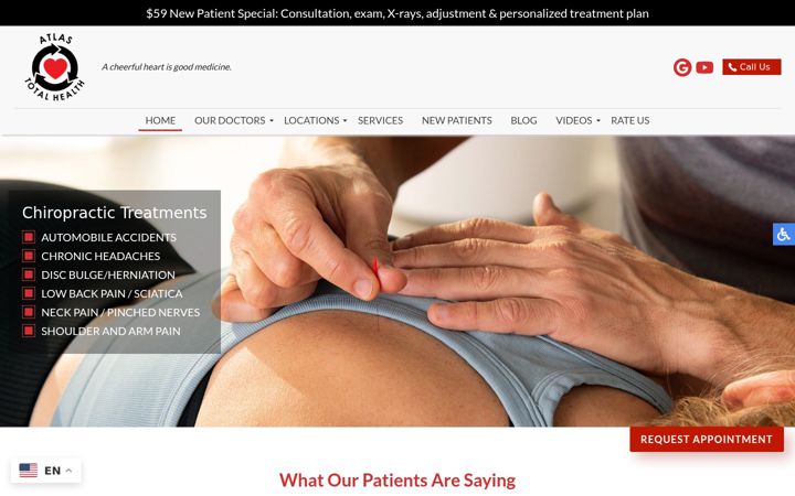 Screenshot of atlastotalhealth.com