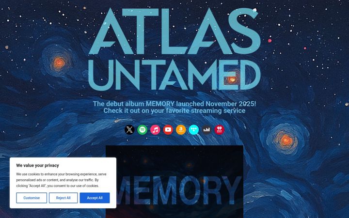 Screenshot of atlasuntamed.com