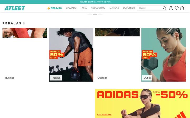 Screenshot of atleet.store