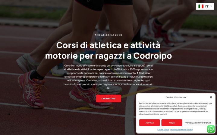 Screenshot of atletica2000.com