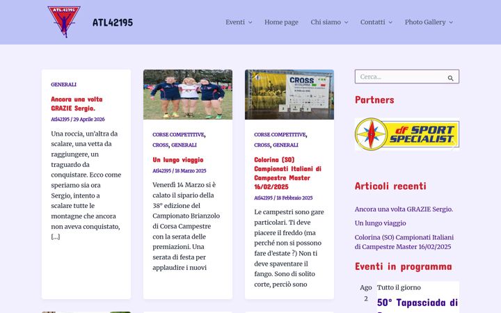 Screenshot of atletica42195.it