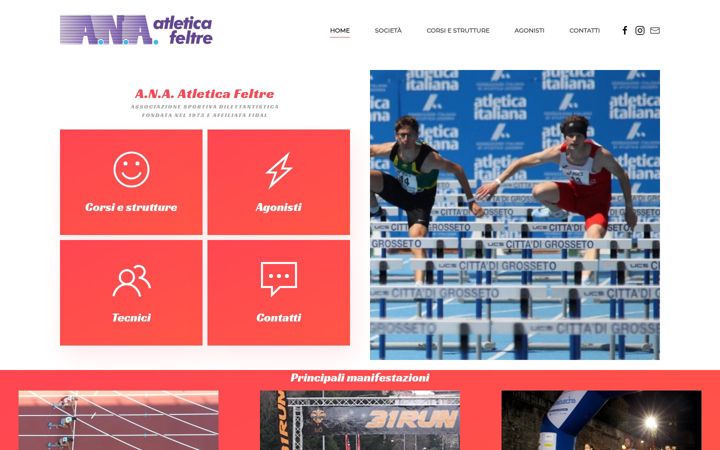 Screenshot of atleticafeltre.it