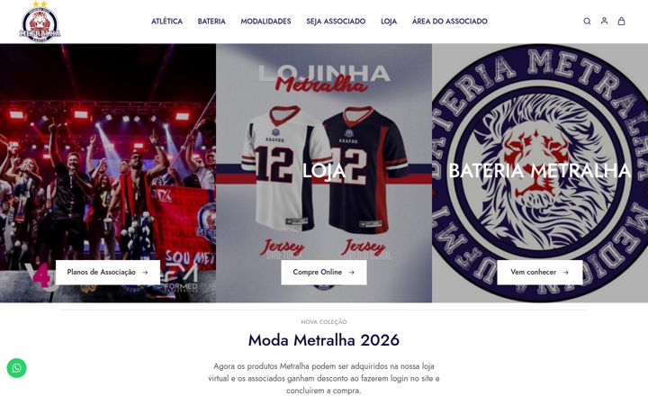 Screenshot of atleticametralha.com.br