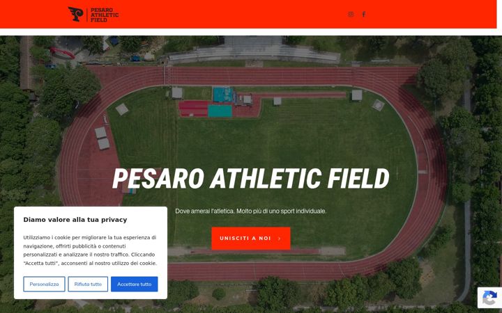 Screenshot of atleticapesaro.it