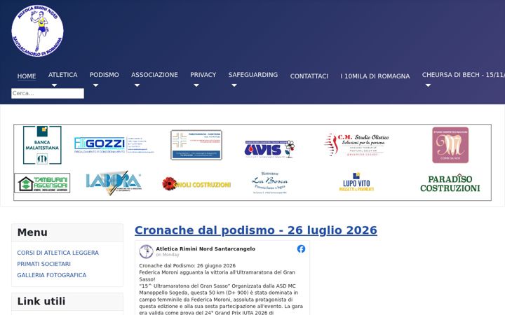 Screenshot of atleticarimininord.it