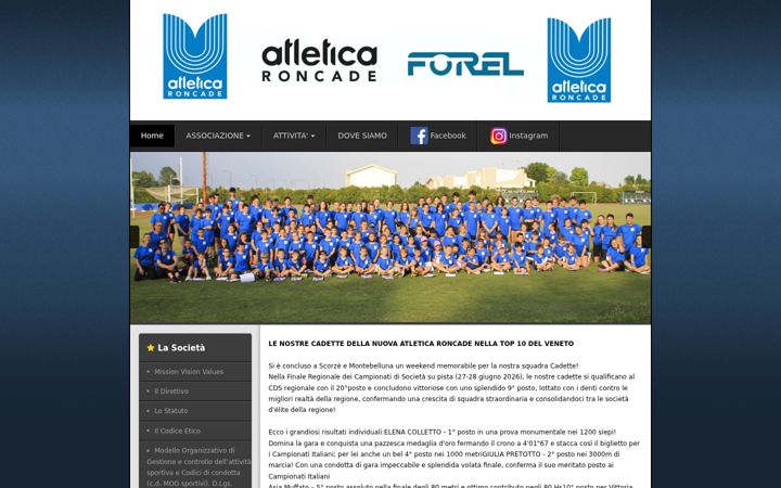 Screenshot von atleticaroncade.altervista.org