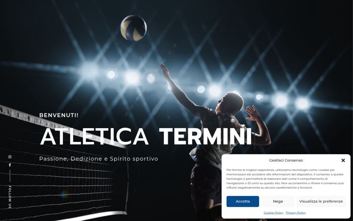 Screenshot of atleticaterminipallavolo.com