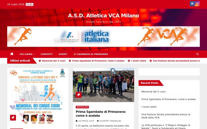 Screenshot of atleticavca.com
