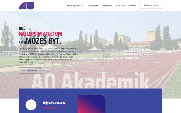 Screenshot of atletika-akademik.sk