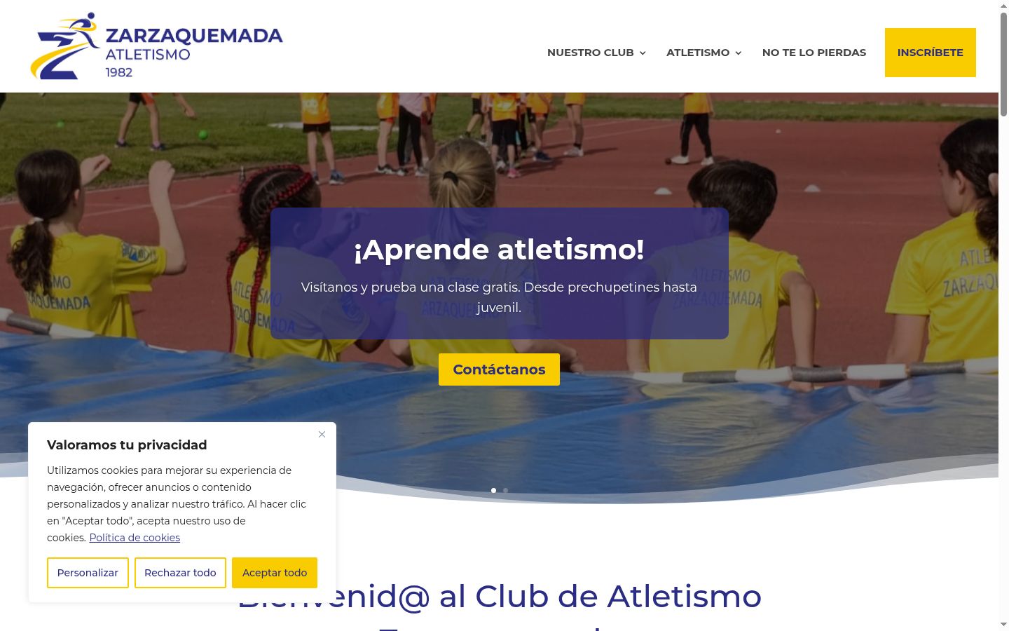 Screenshot tal-banner tal-kunsens muri qabel kwalunkwe interazzjoni