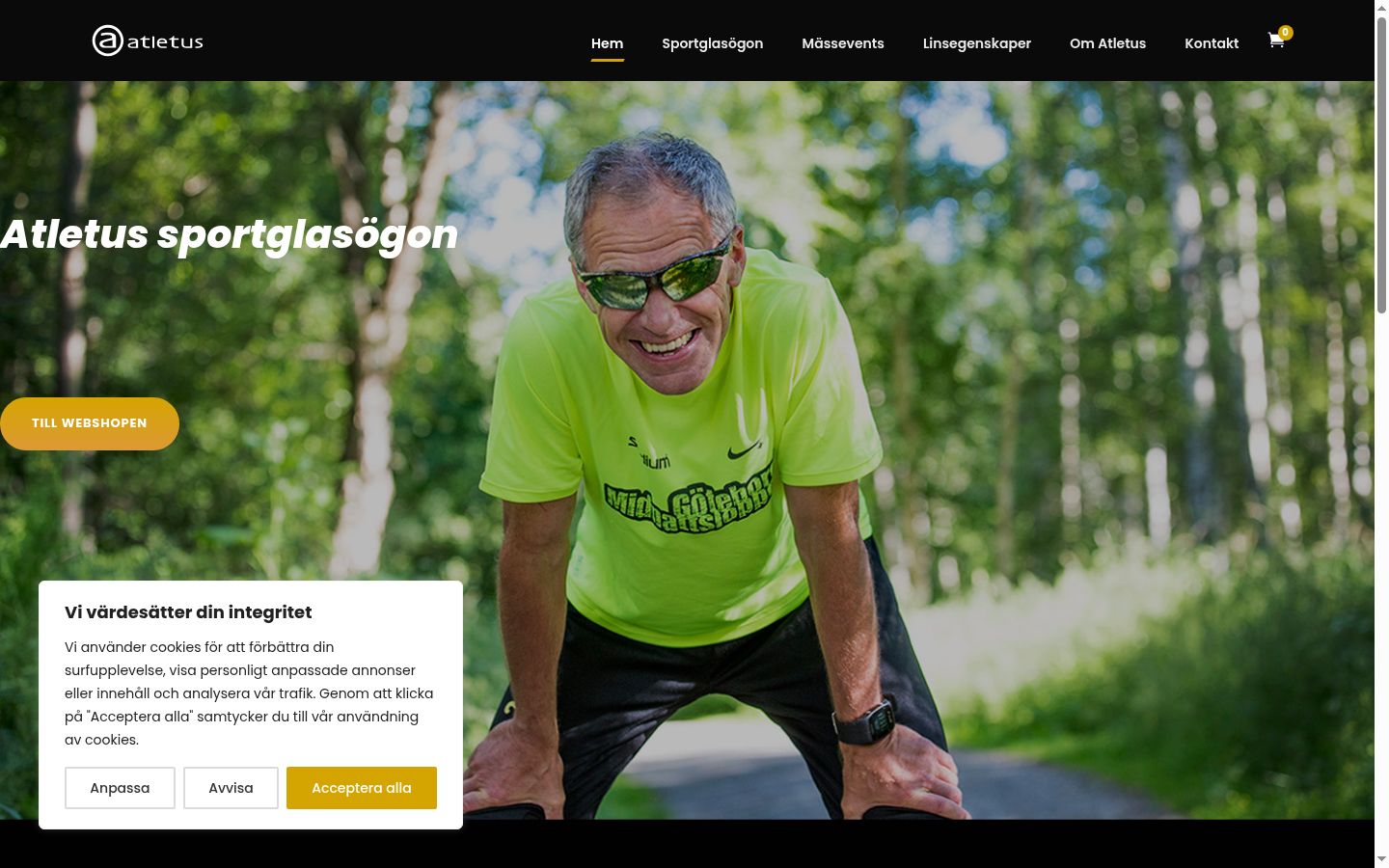 Screenshot tal-banner tal-kunsens muri qabel kwalunkwe interazzjoni