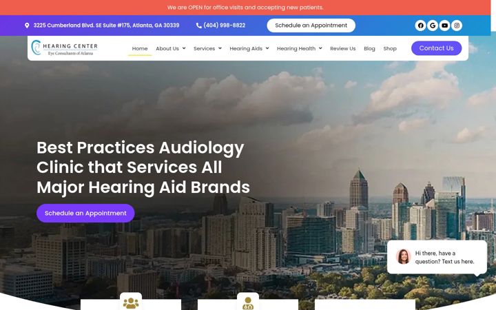 Screenshot του atlhearing.net