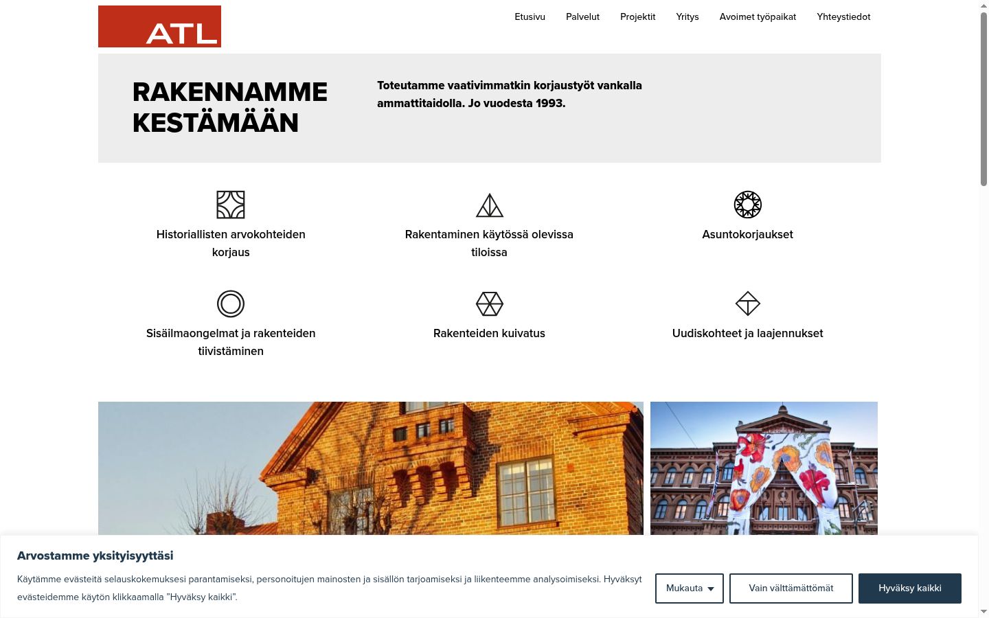 Sutikimo reklamjuostės, rodytos prieš bet kokią sąveiką, ekrano kopija
