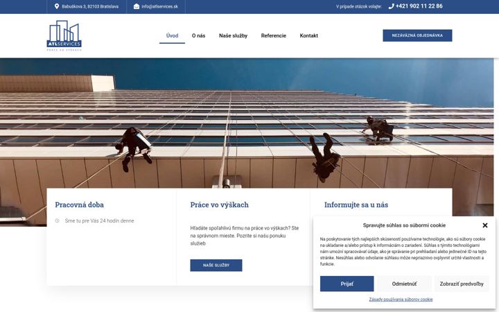 Screenshot of atlservices.sk