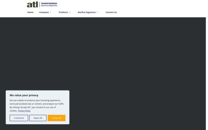 Screenshot of atltransformers.uk