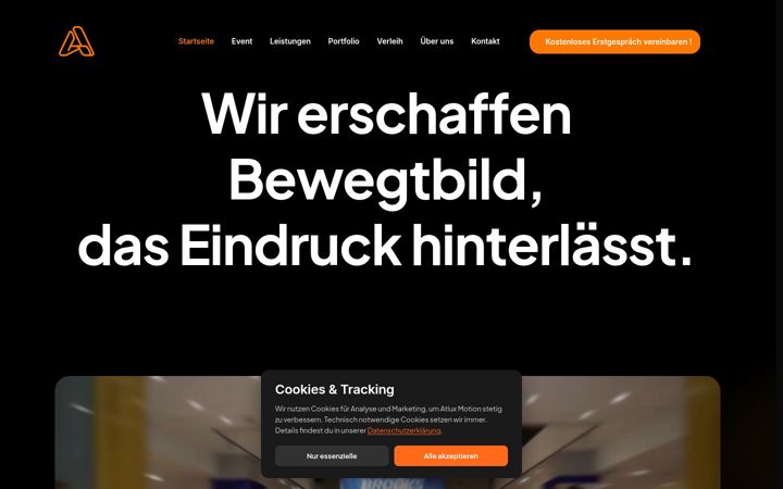 Ekraanipilt saidist atluxmotion.de