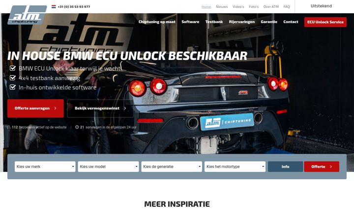 Screenshot of atm-chiptuning.com