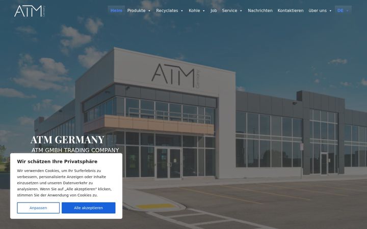 Screenshot ta' atm-gmbh.com