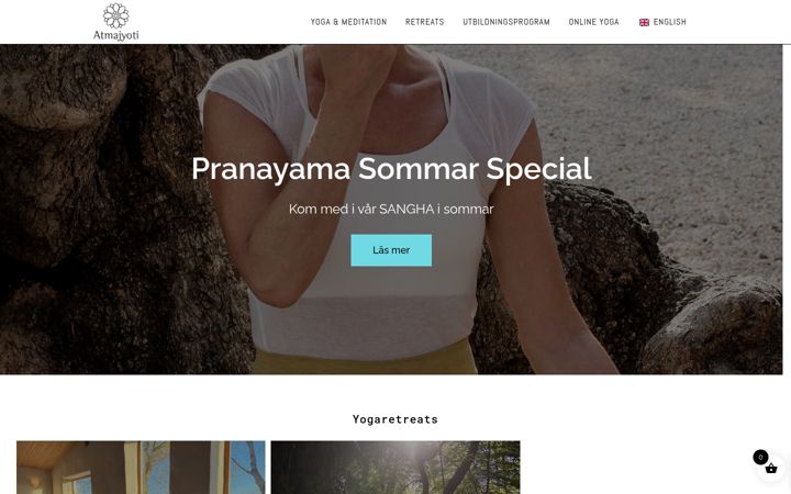 Screenshot of atmajyoti.se