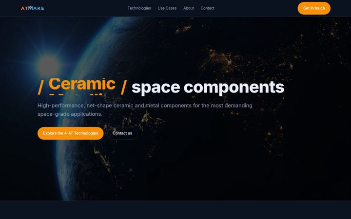 Screenshot of atmake.eu